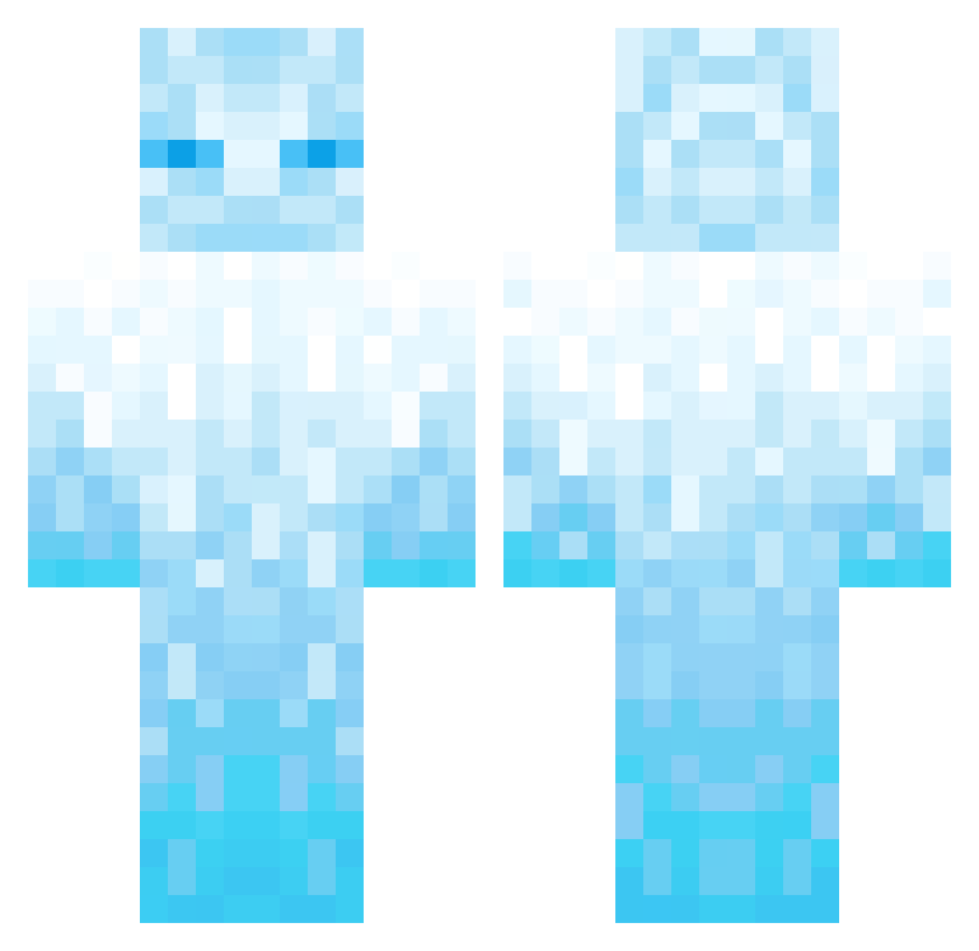 mentalbrew Minecraft skin, front and back view