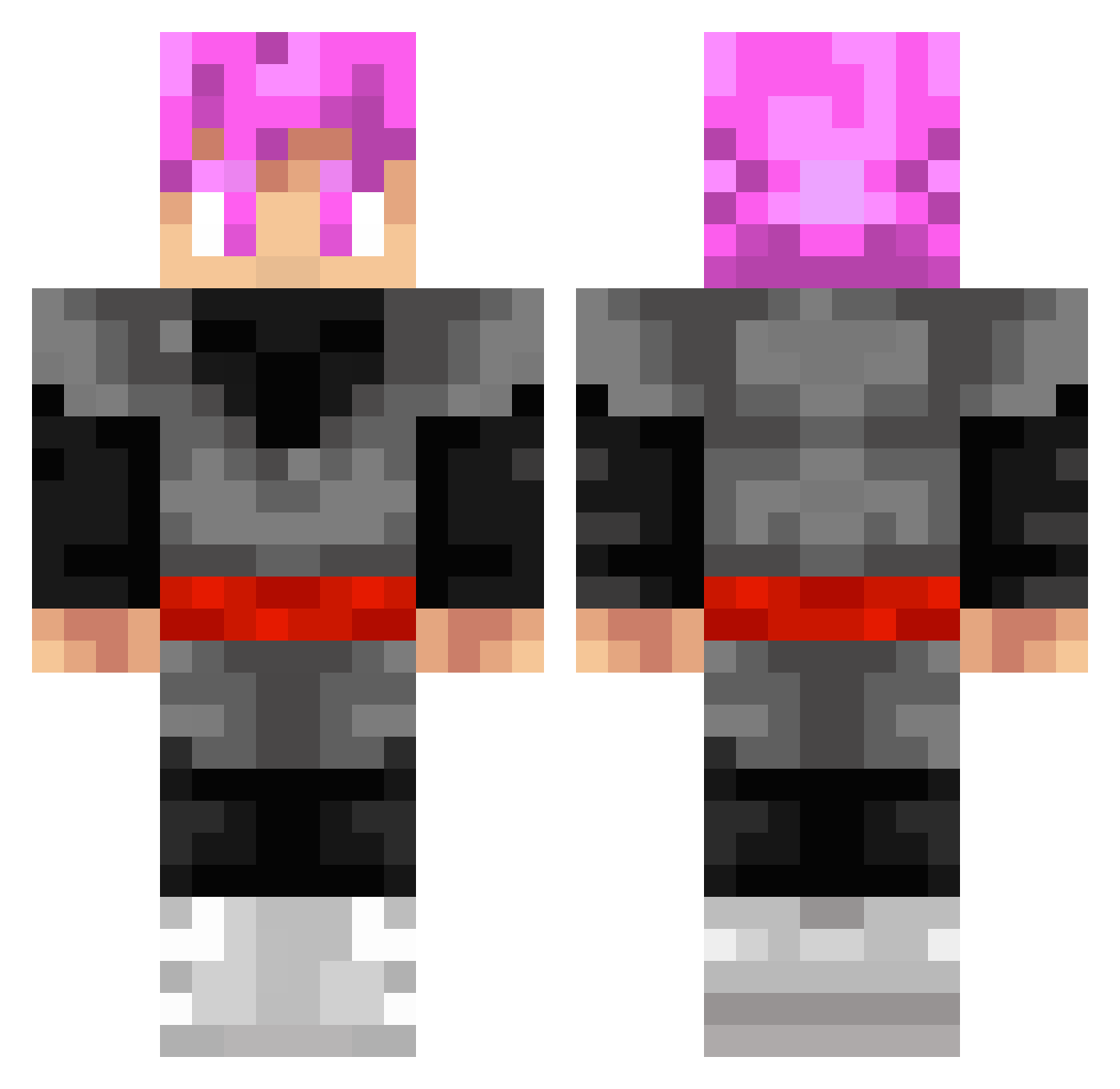 HenleyAyy Minecraft skin, front and back view