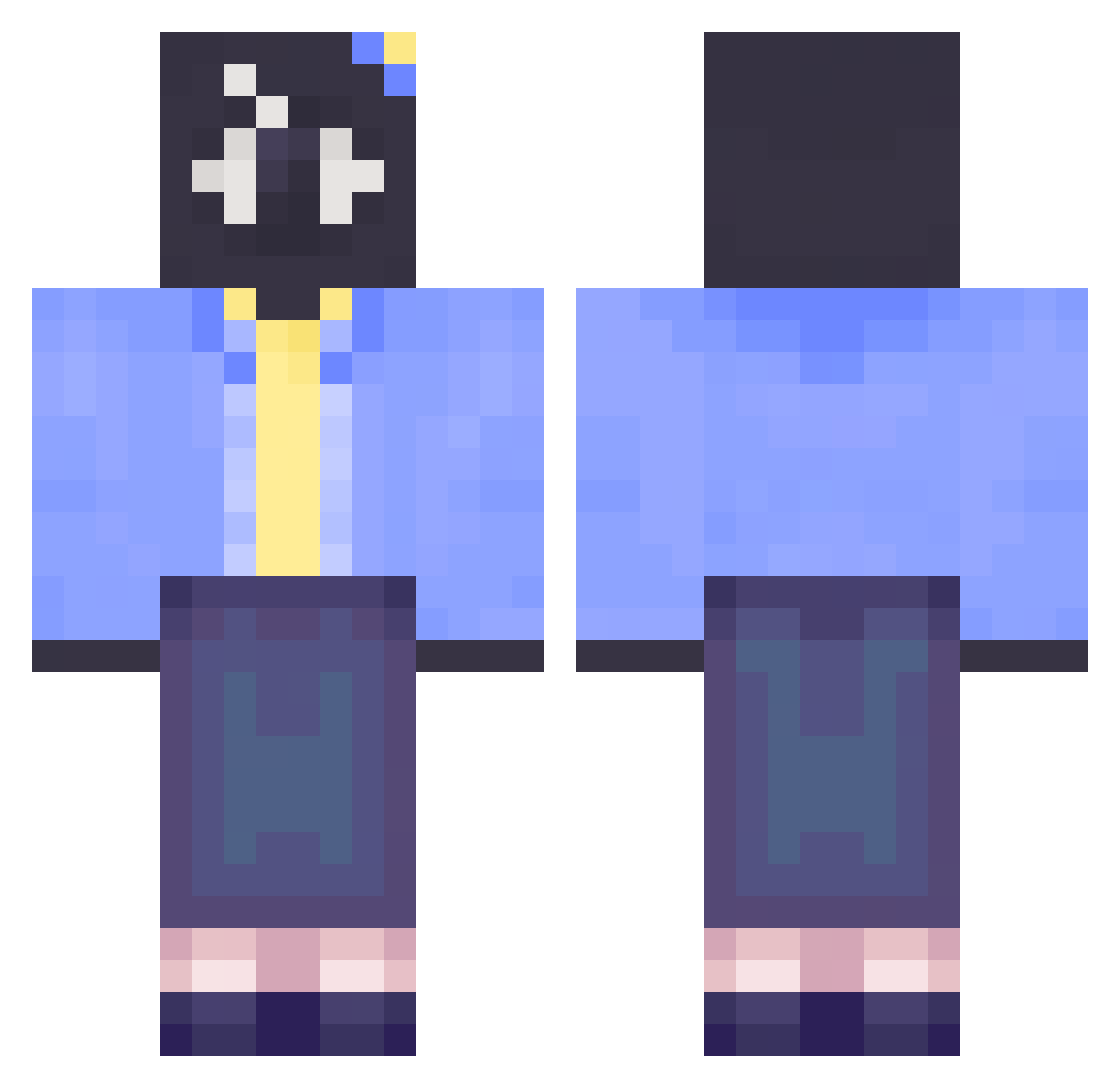 Razi_23 Minecraft skin, front and back view