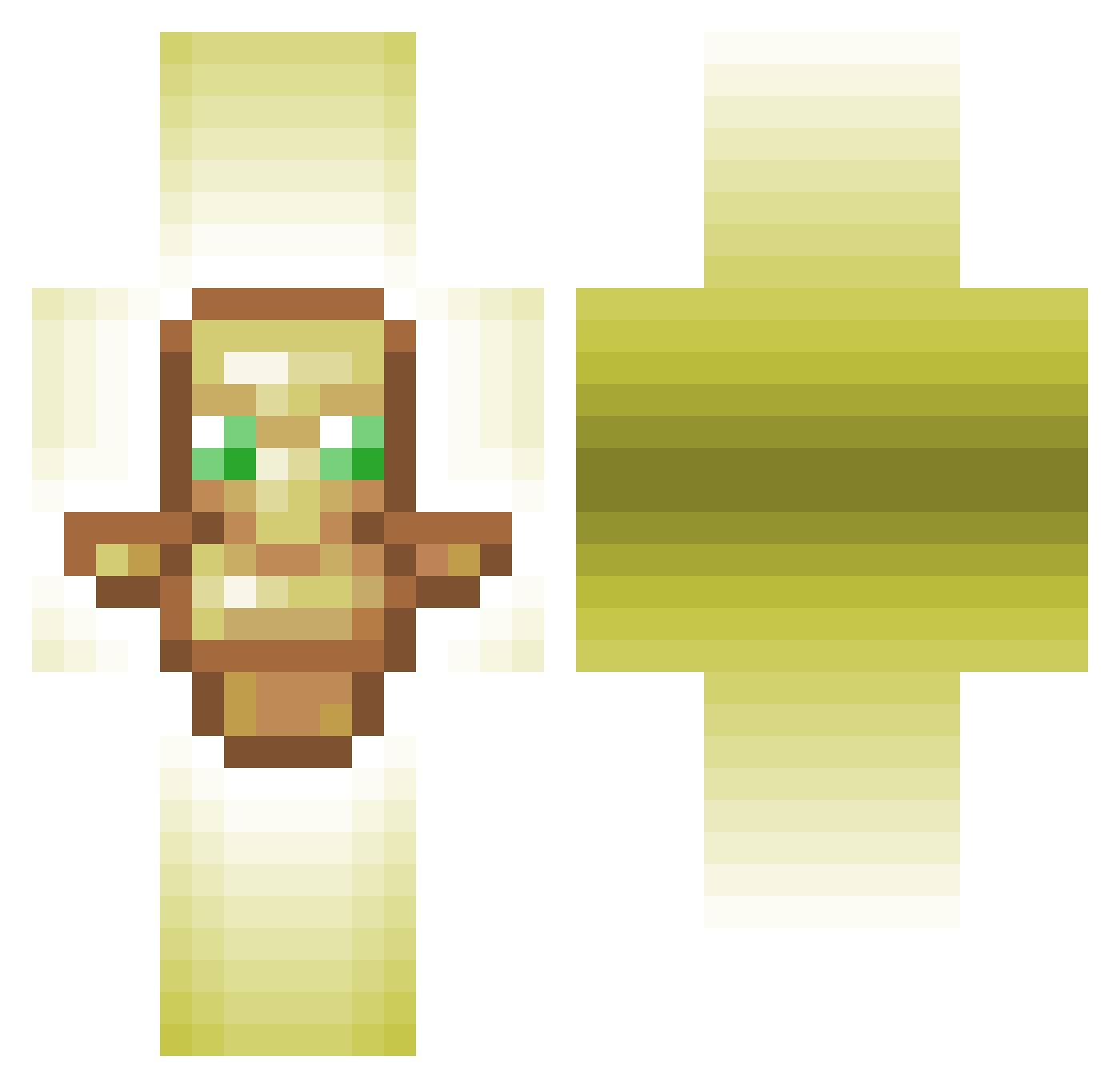 3Fraude Minecraft skin, front and back view