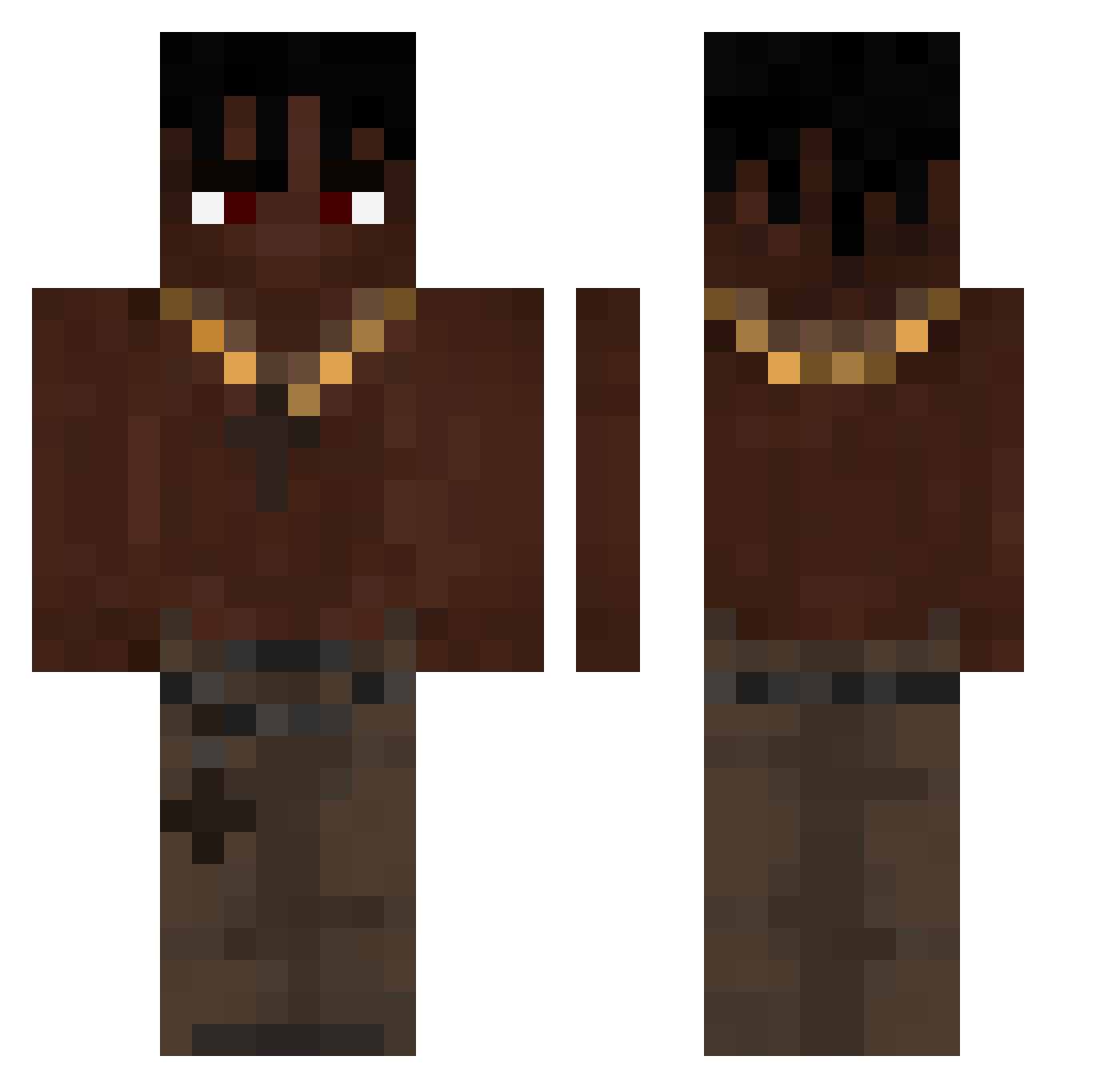 777ROZGWIAZDA777 Minecraft skin, front and back view