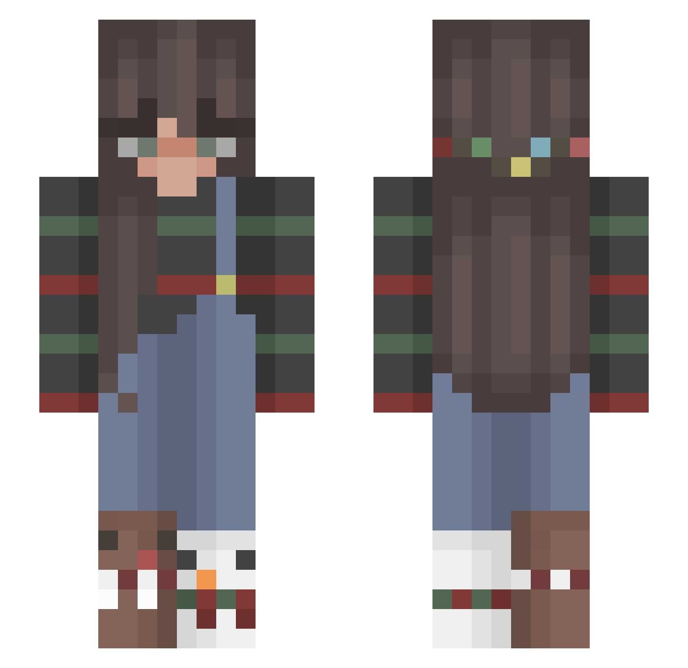 chrissy_00 Minecraft skin, front and back view