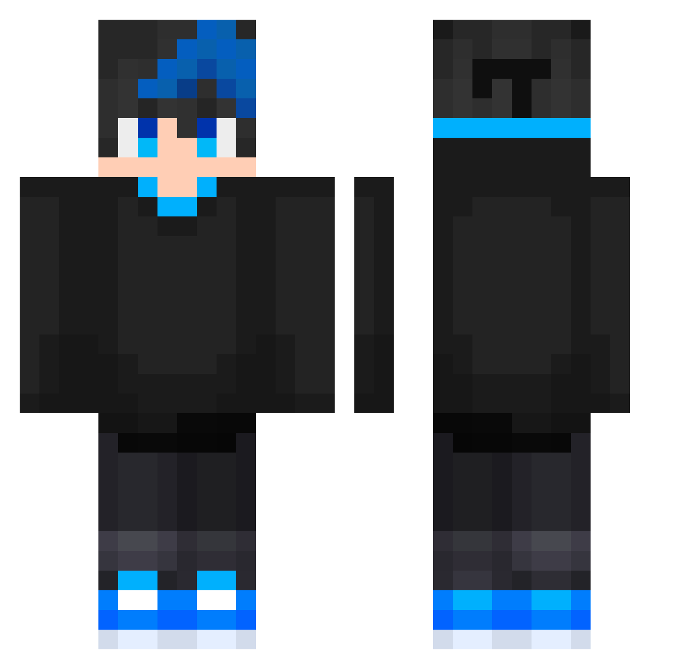 Tersia_ Minecraft skin, front and back view