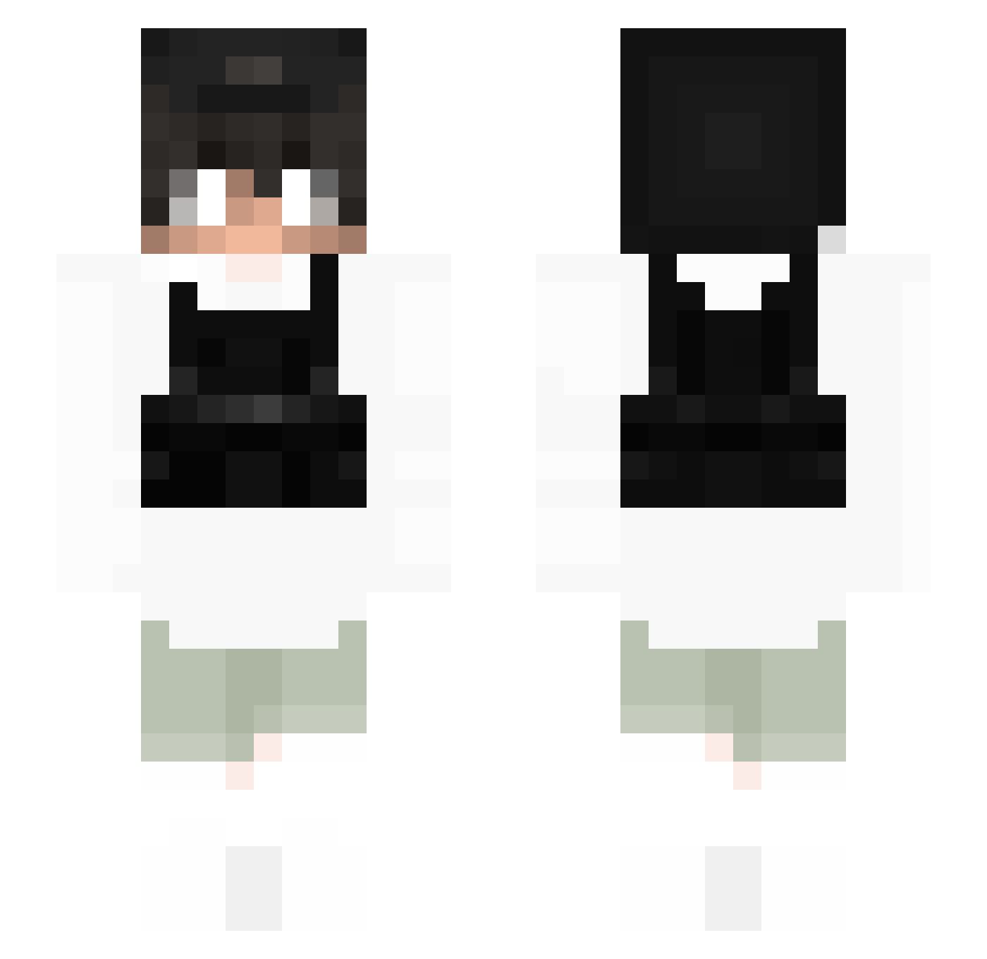 xHauptschueler Minecraft skin, front and back view