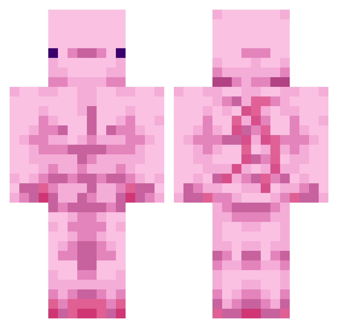 F_R_O_G4 Minecraft skin, front and back view