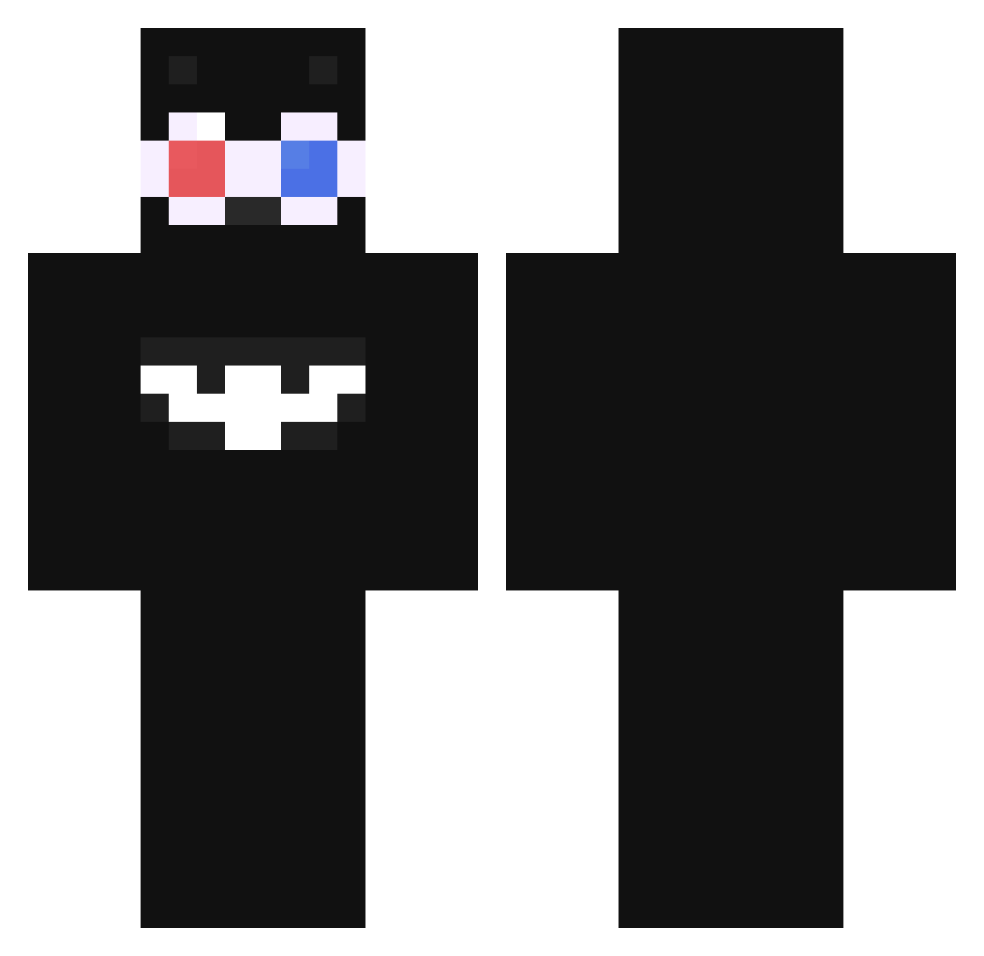 ank_fan512 Minecraft skin, front and back view