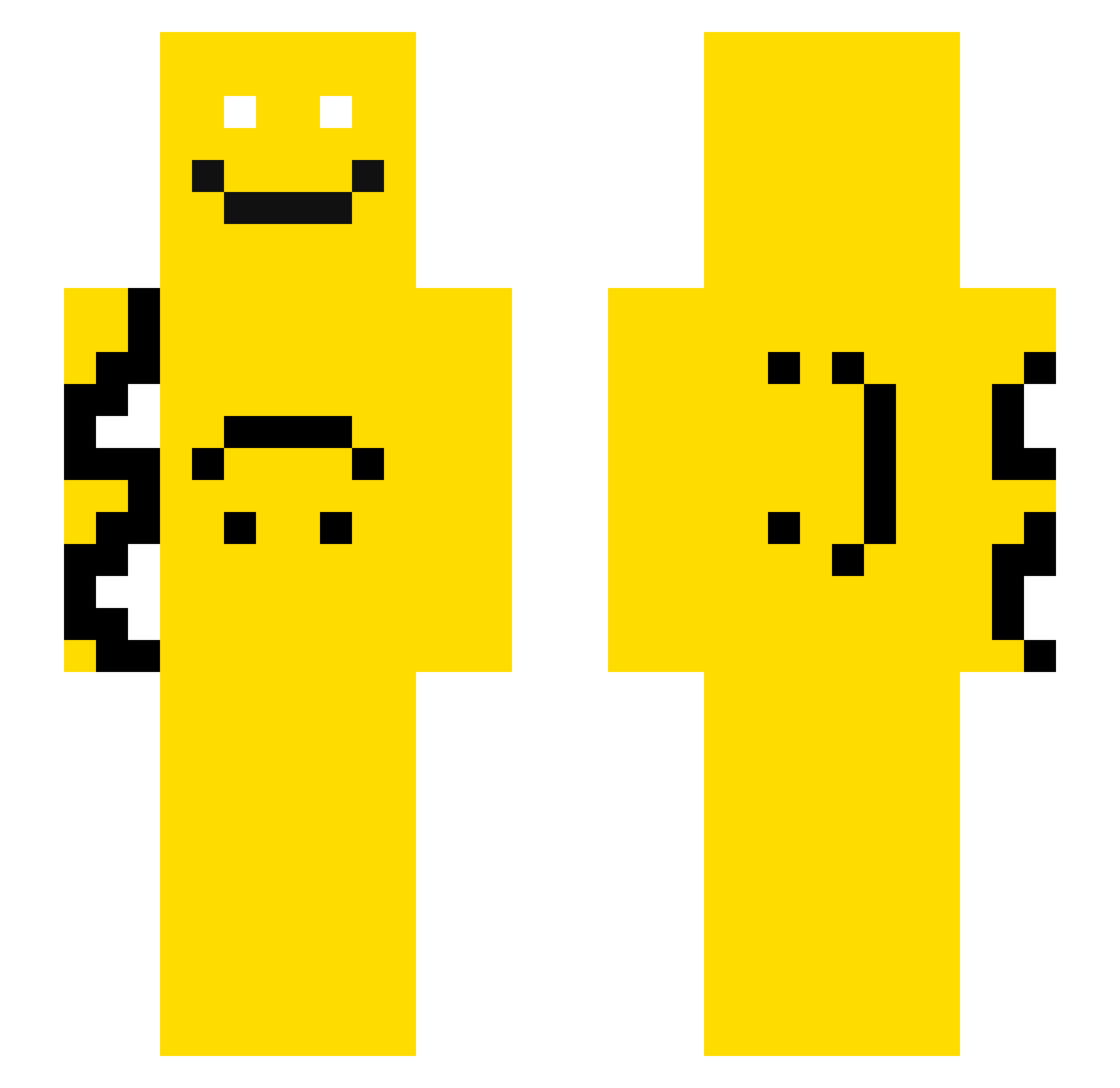 TheBest258 Minecraft skin, front and back view