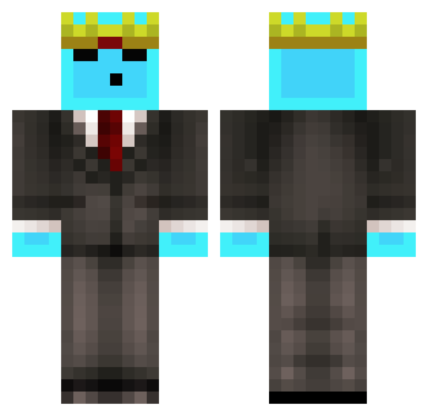 ittz_4lan Minecraft skin, front and back view