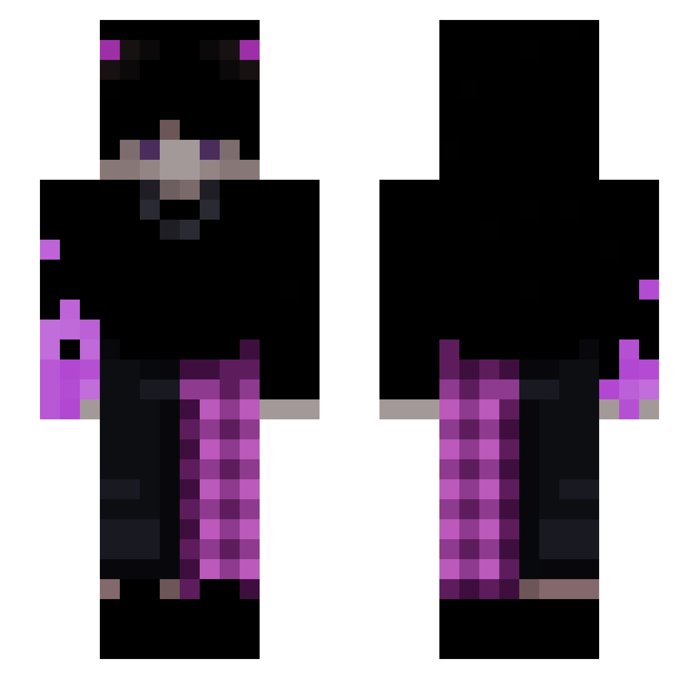 XanderDanmark Minecraft skin, front and back view