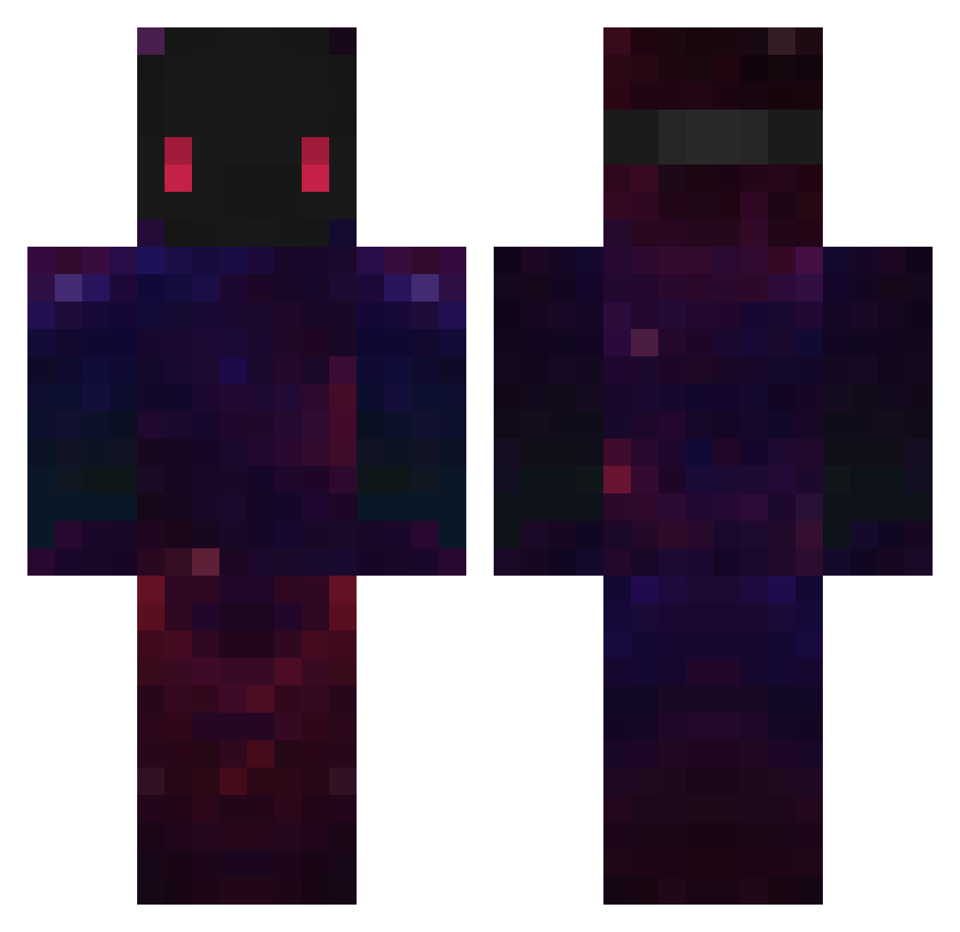 JuanMitaa_ Minecraft skin, front and back view