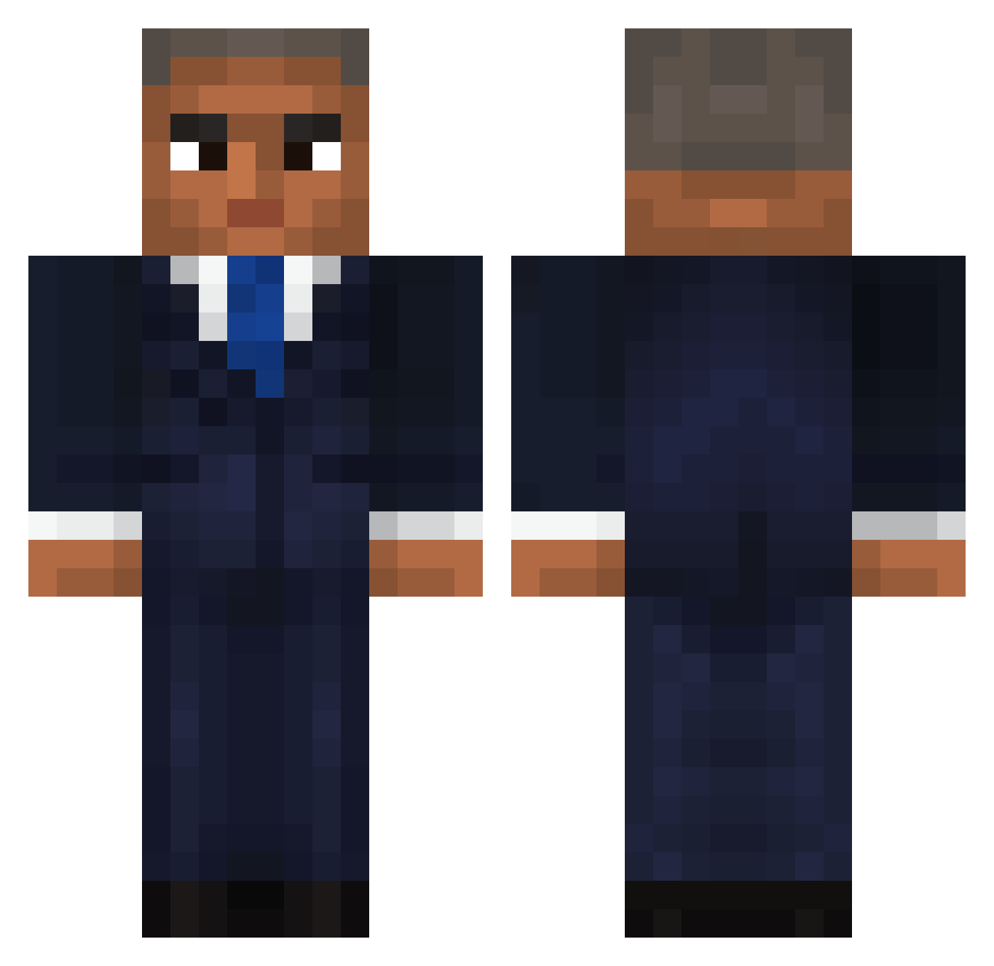 ShadowMeng Minecraft skin, front and back view