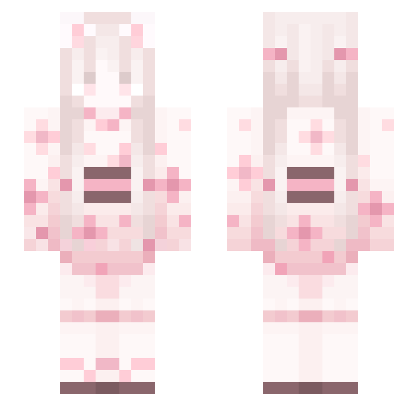xXKittyluvXx Minecraft skin, front and back view