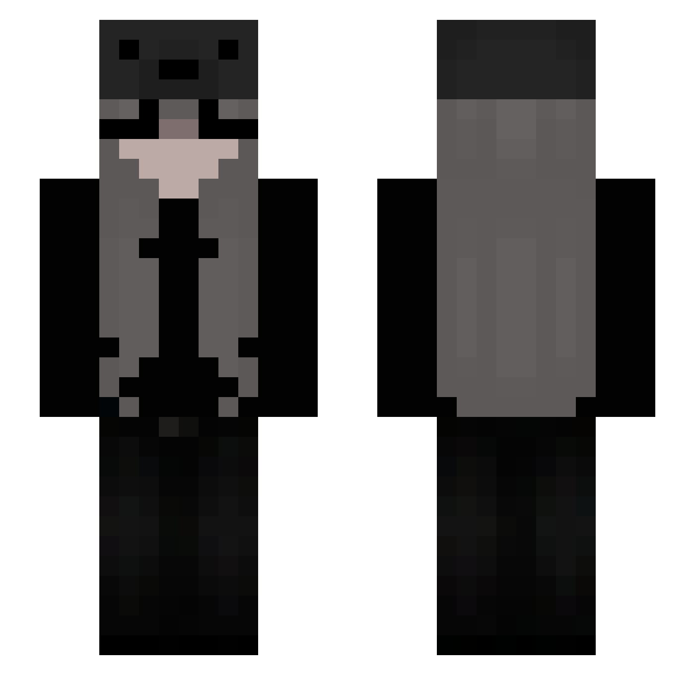 eImeriizz Minecraft skin, front and back view