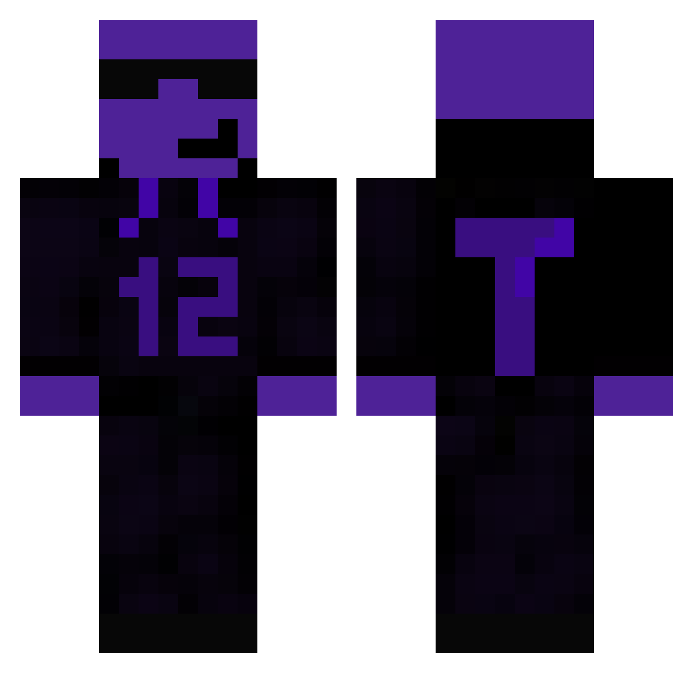Tandrei12YT Minecraft skin, front and back view