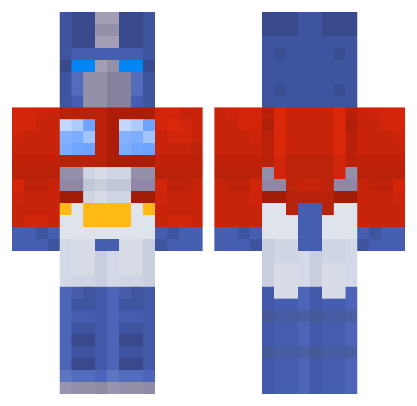 babbyprecious Minecraft skin, front and back view