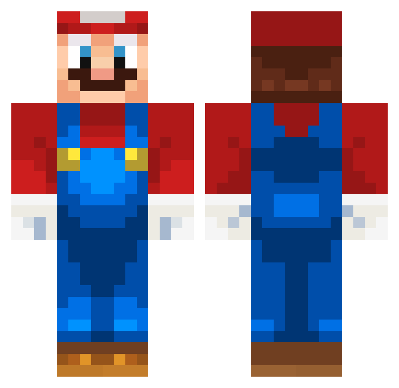 Xx_karzelek_xX Minecraft skin, front and back view