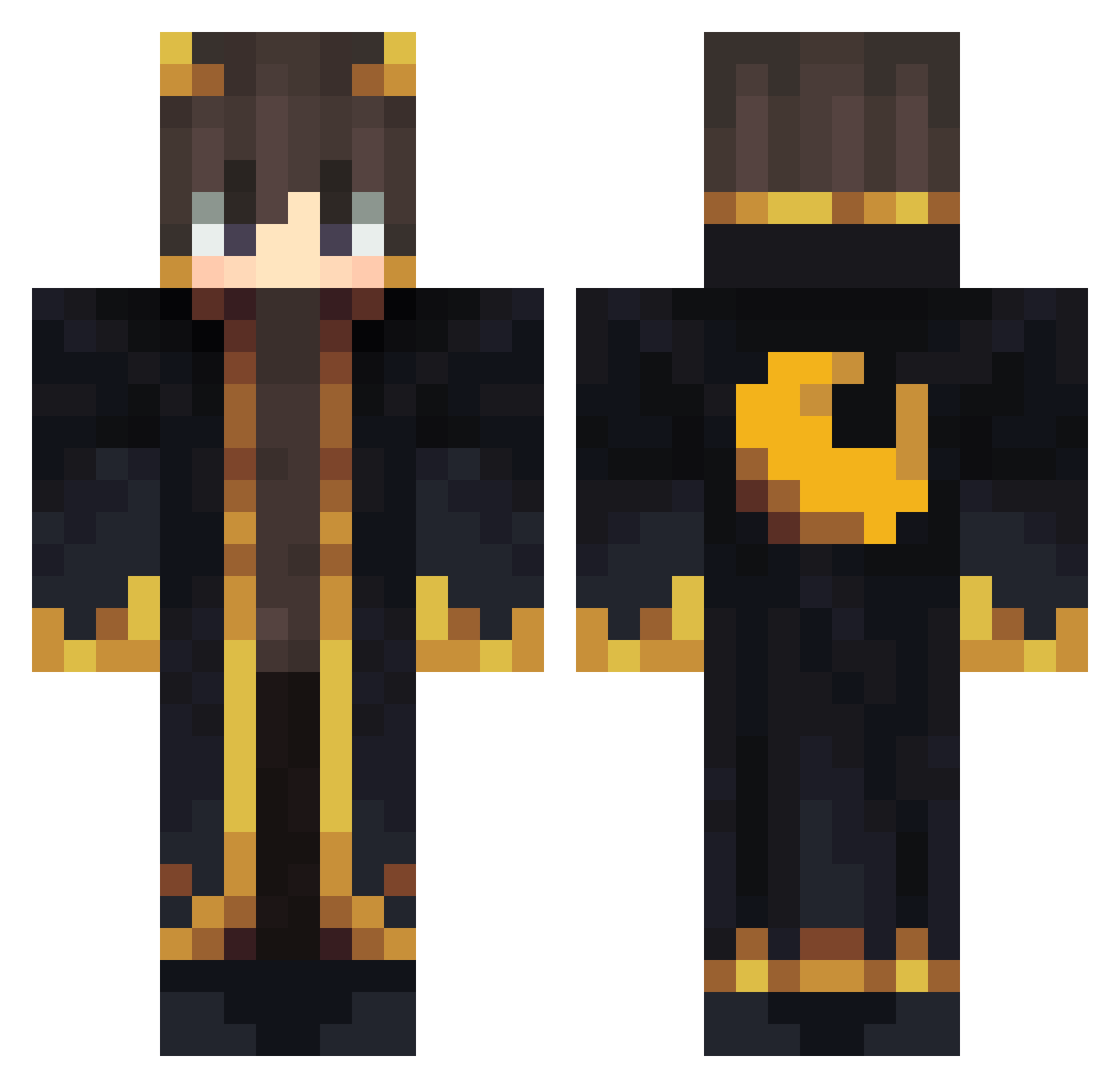 R4pt0r_23 Minecraft skin, front and back view
