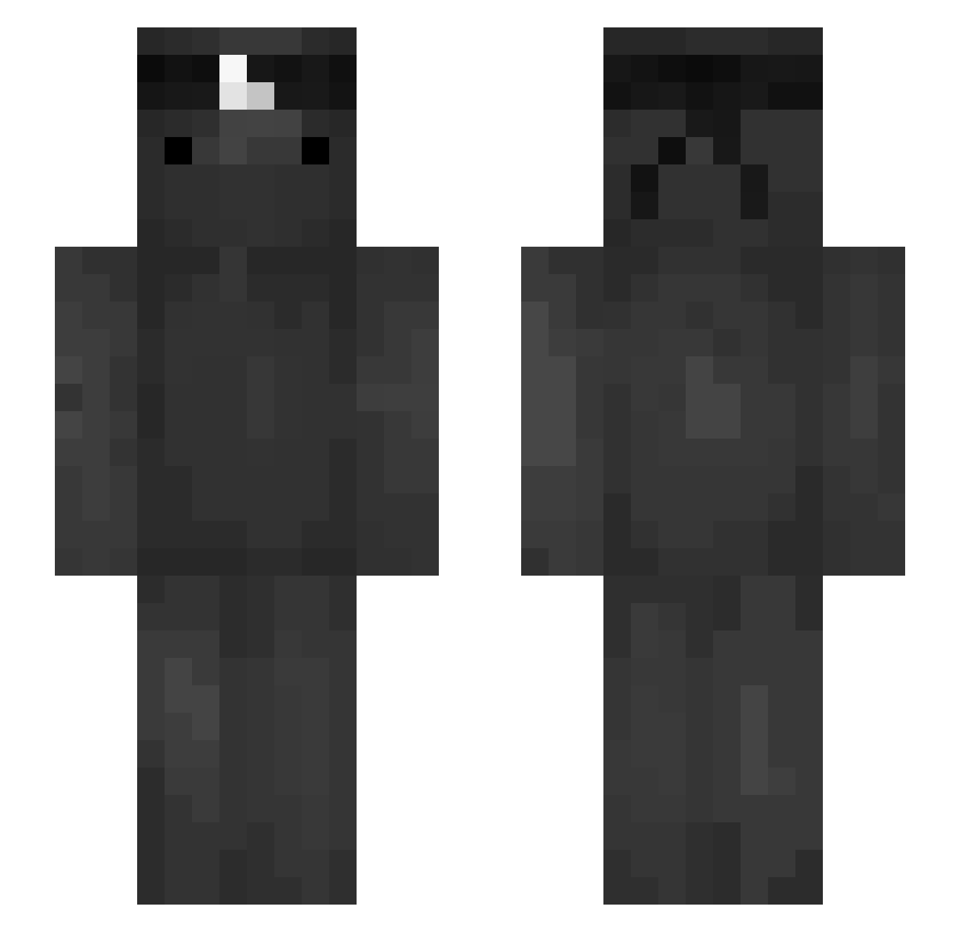 Sander2k06 Minecraft skin, front and back view