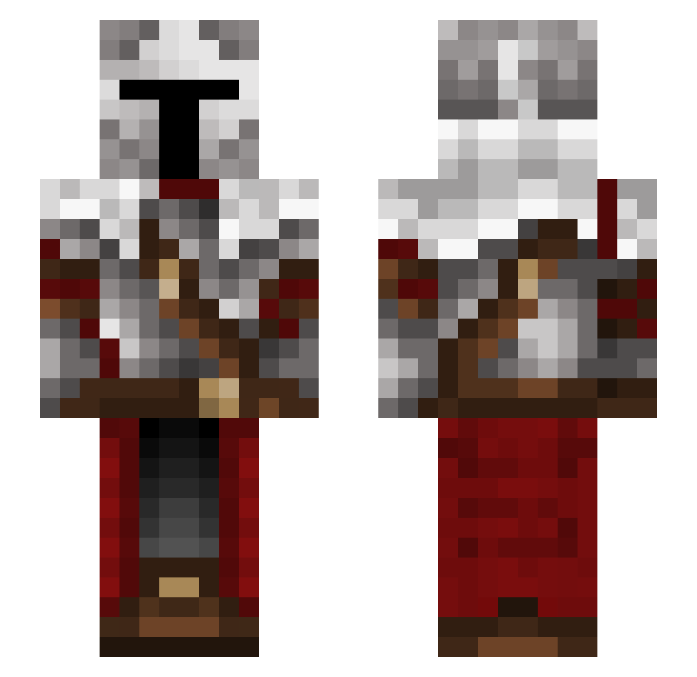 stxyhigh Minecraft skin, front and back view