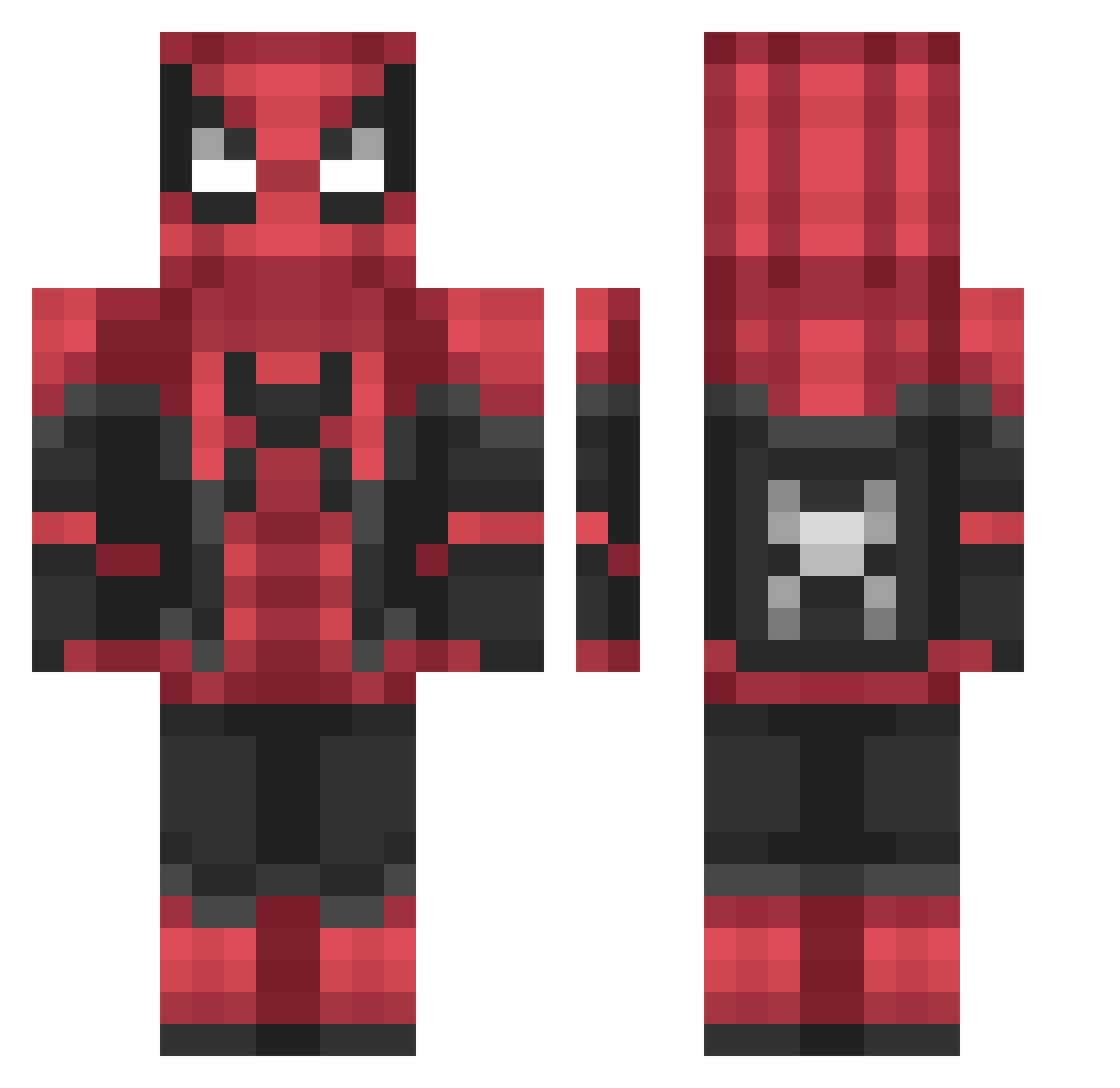 JanekS2015 Minecraft skin, front and back view