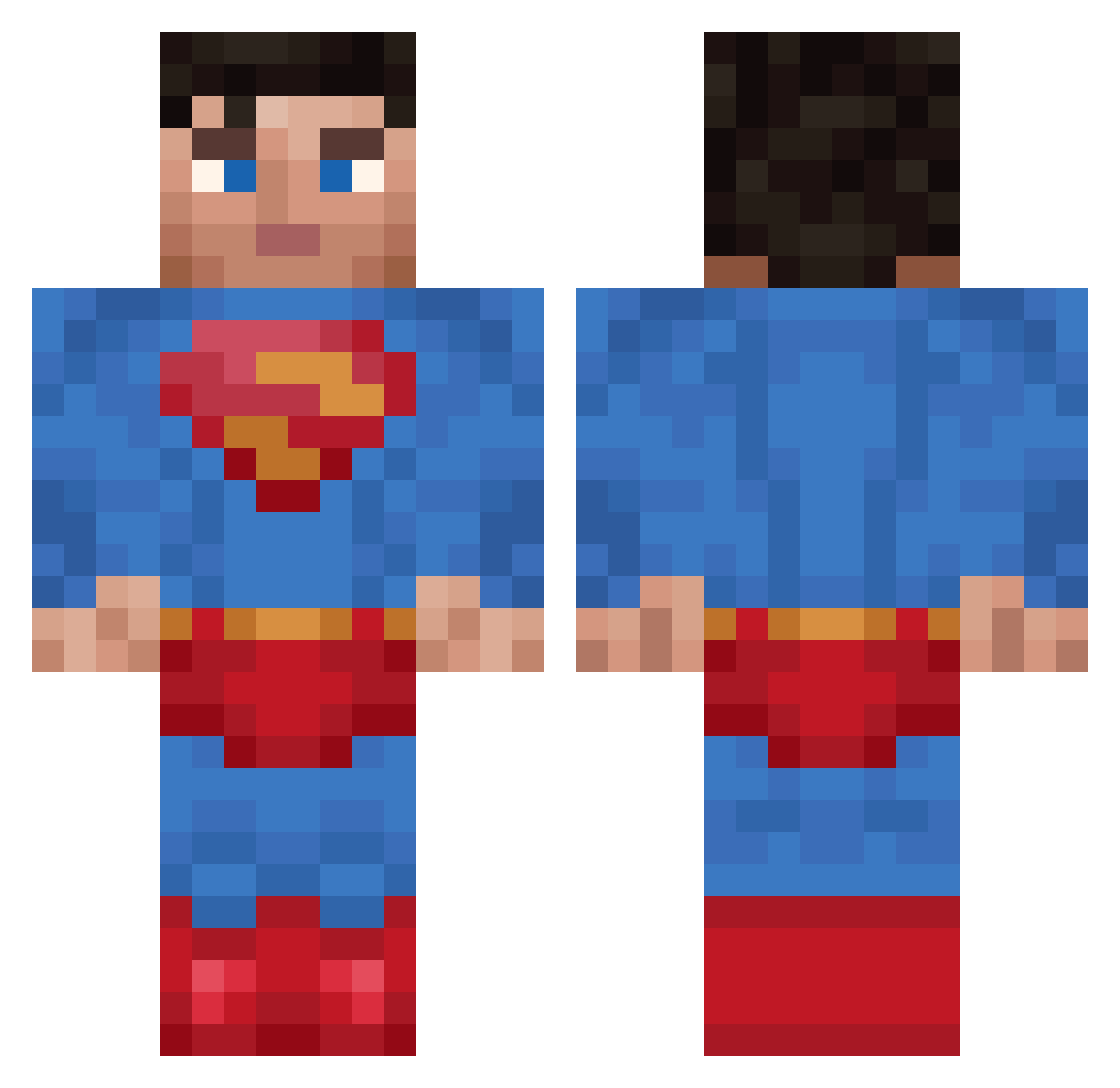 ADONIS_OG Minecraft skin, front and back view