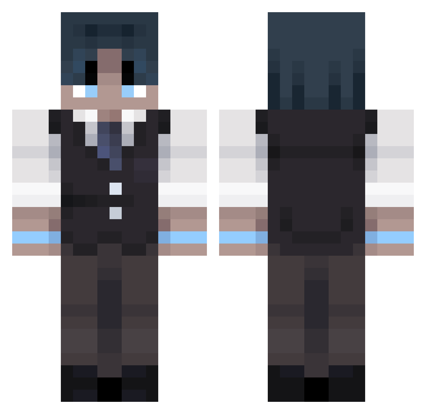 Meng_Lambert Minecraft skin, front and back view