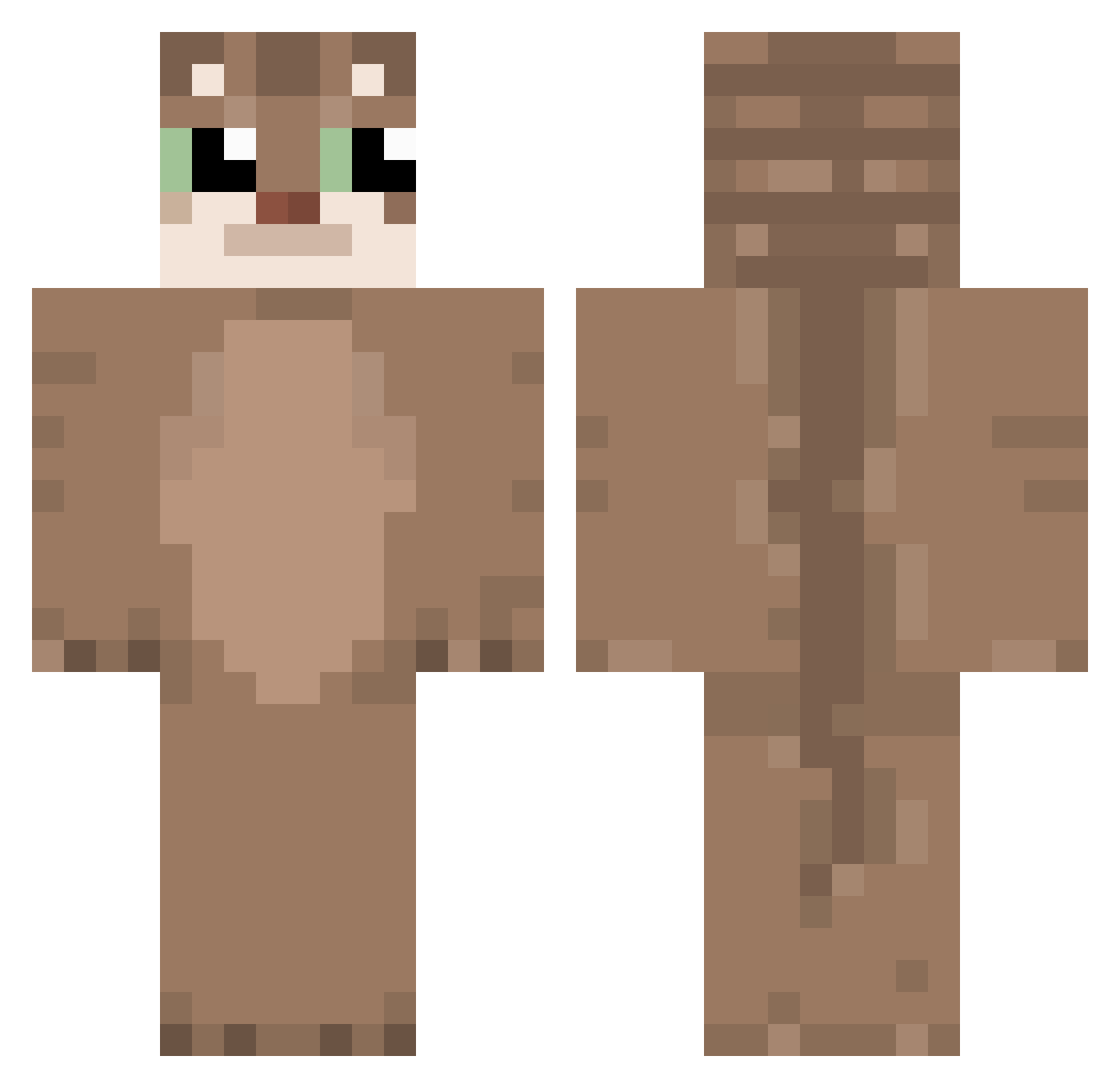 rooster_3021 Minecraft skin, front and back view