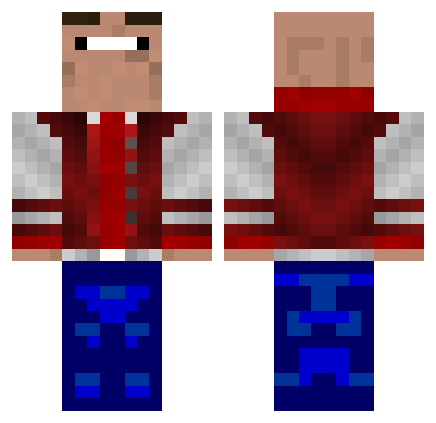 ZtMmAA Minecraft skin, front and back view