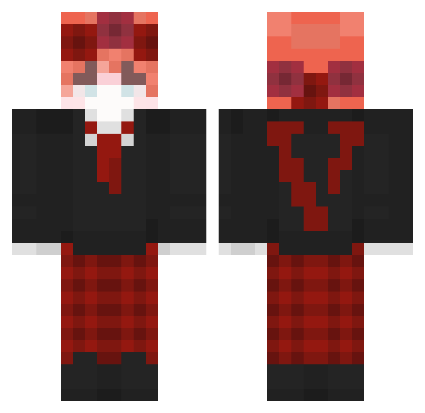 WIZONE_12 Minecraft skin, front and back view