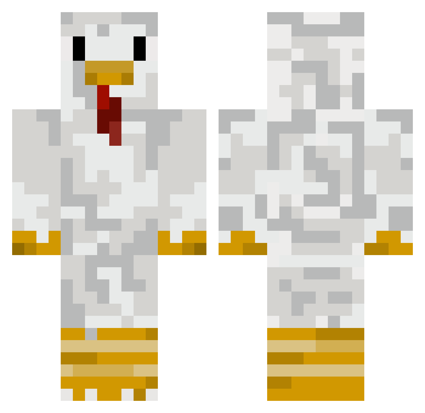 Kerrrzzzz Minecraft skin, front and back view