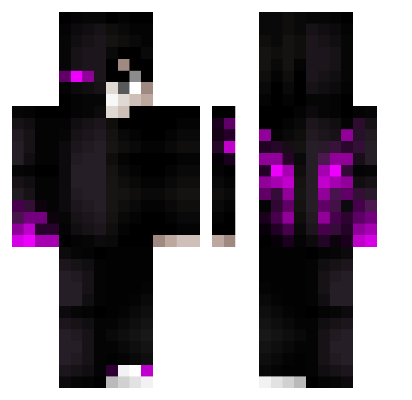 homersballs Minecraft skin, front and back view