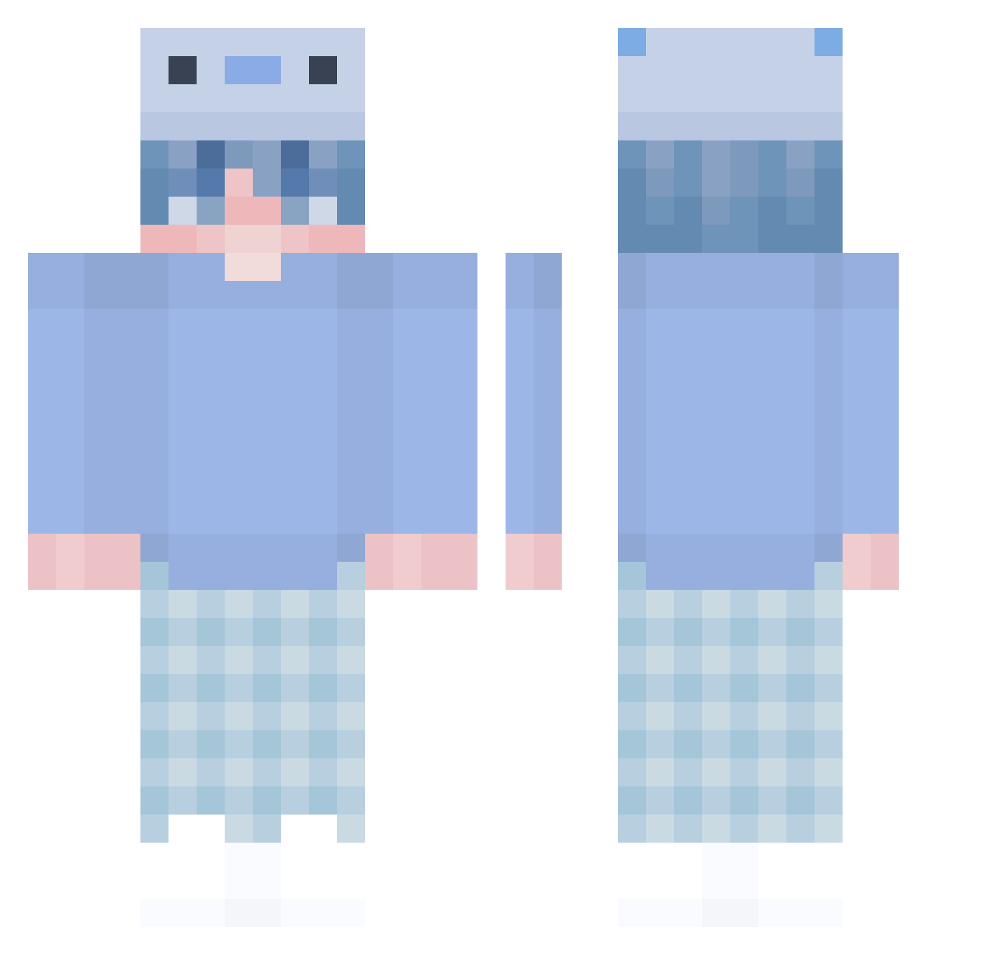 kc_ohw_08 Minecraft skin, front and back view