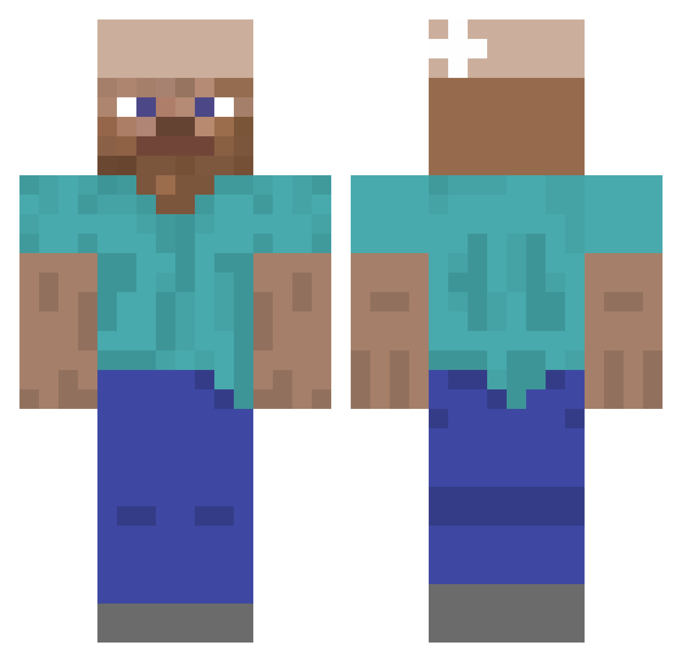 sihyunlee2025 Minecraft skin, front and back view