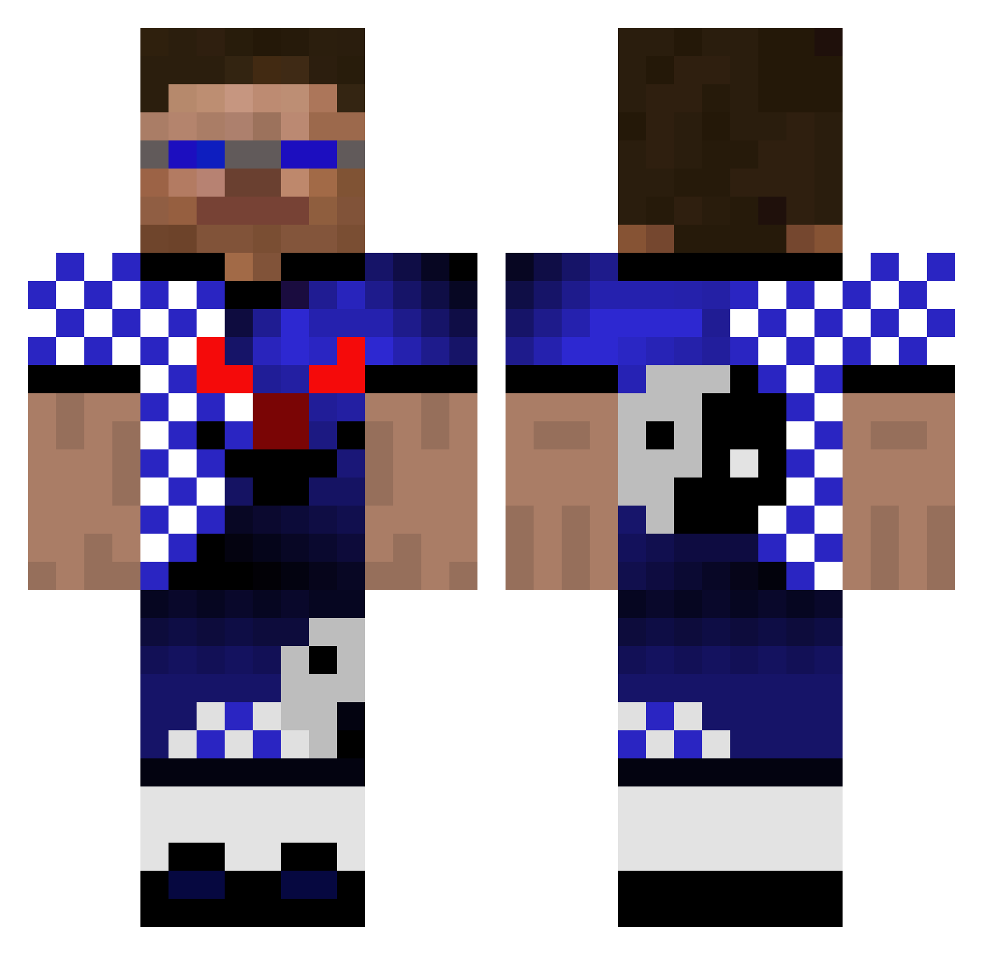 Palliss_ Minecraft skin, front and back view