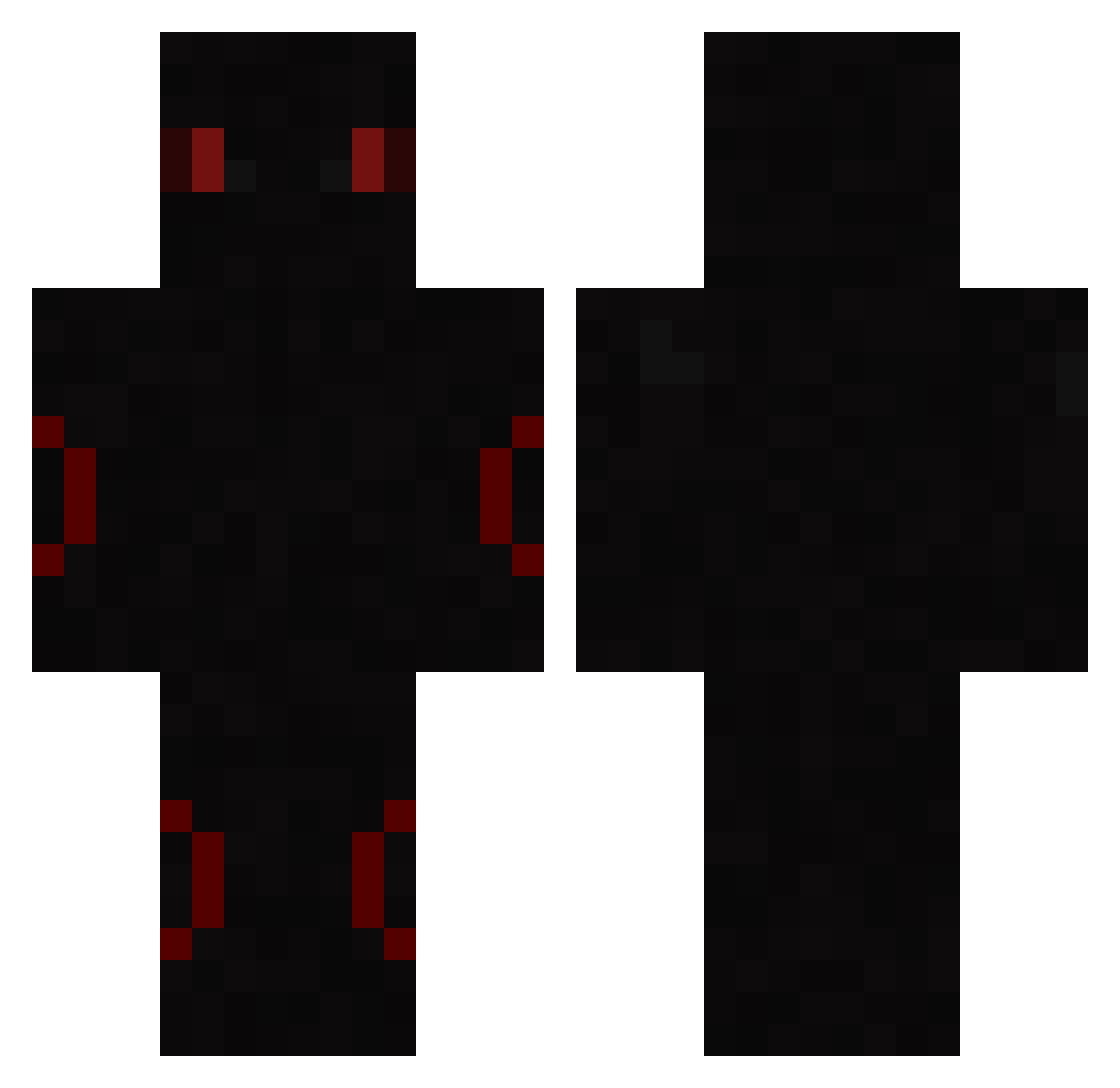 Sh1tOnYou Minecraft skin, front and back view