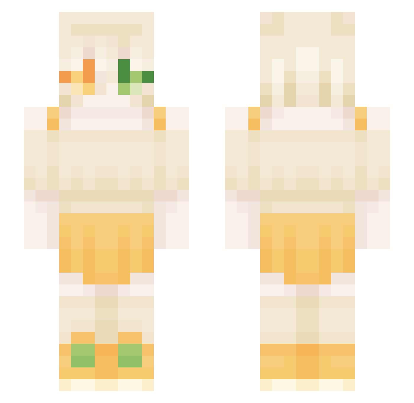 Viqoil Minecraft skin, front and back view