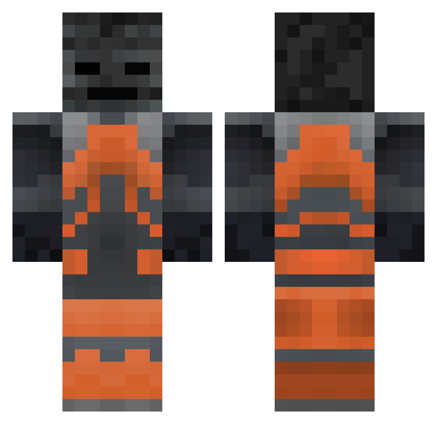 ant1p14 Minecraft skin, front and back view