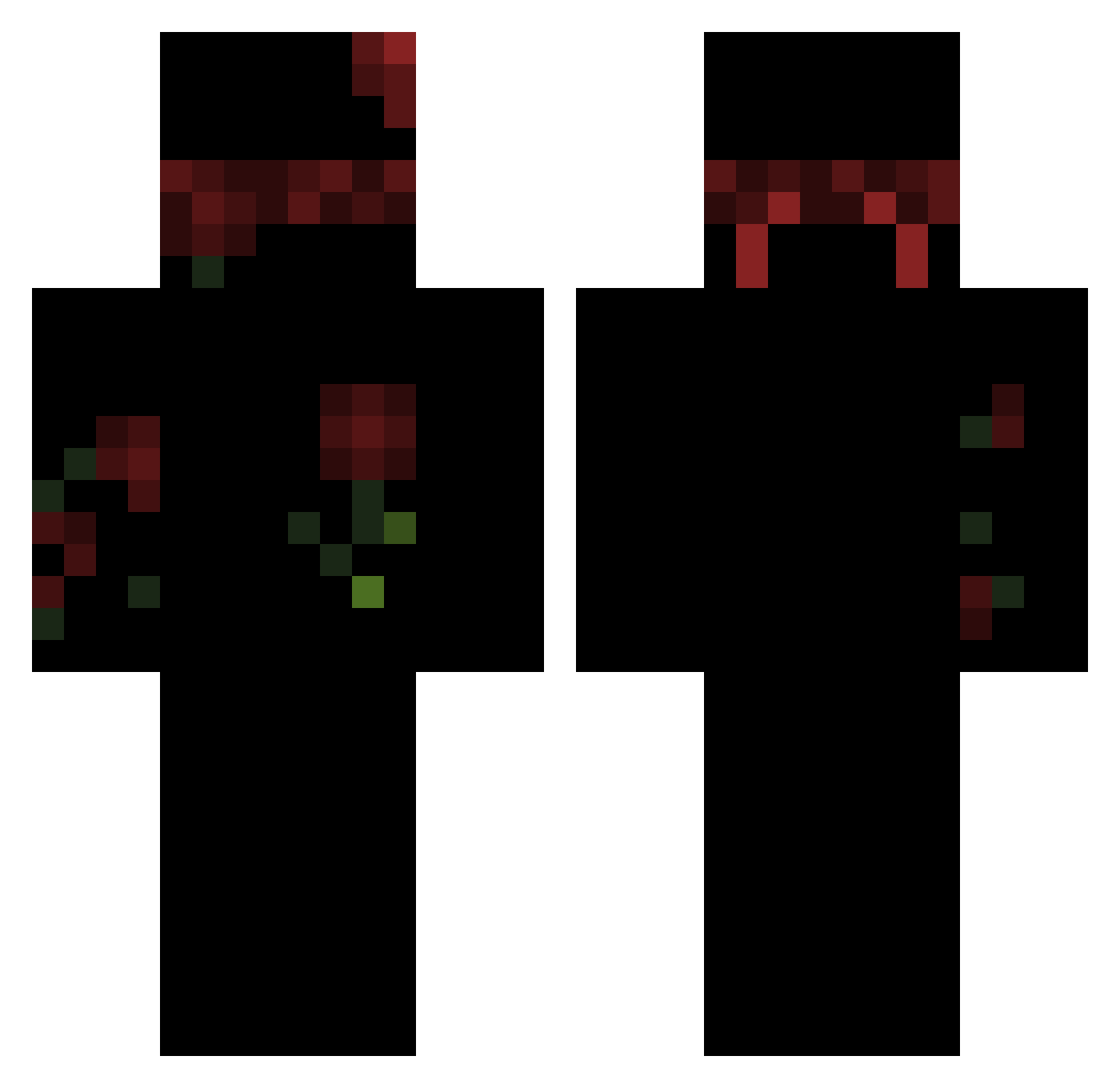 prateszera Minecraft skin, front and back view