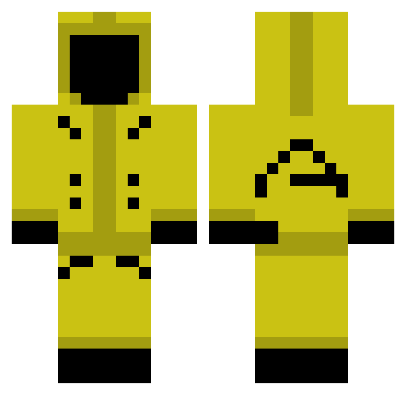 vr4570009 Minecraft skin, front and back view