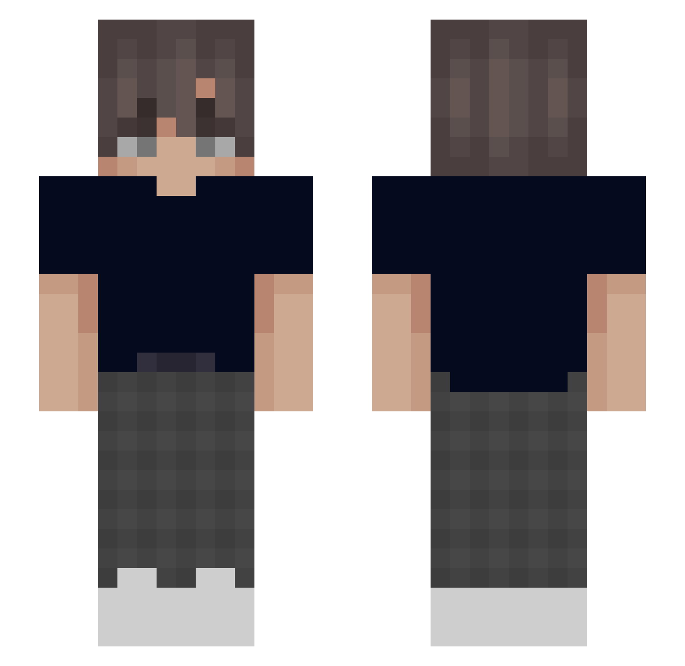 Rob1nn_ Minecraft skin, front and back view