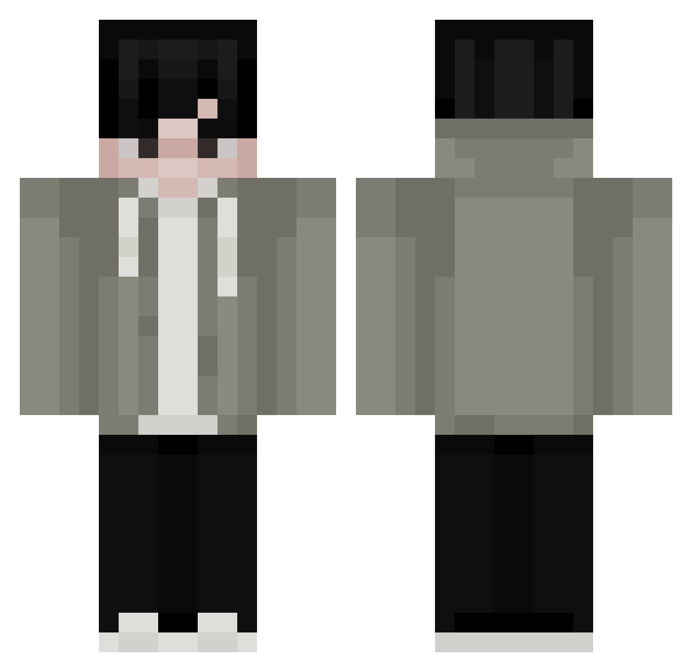 s_wenz Minecraft skin, front and back view