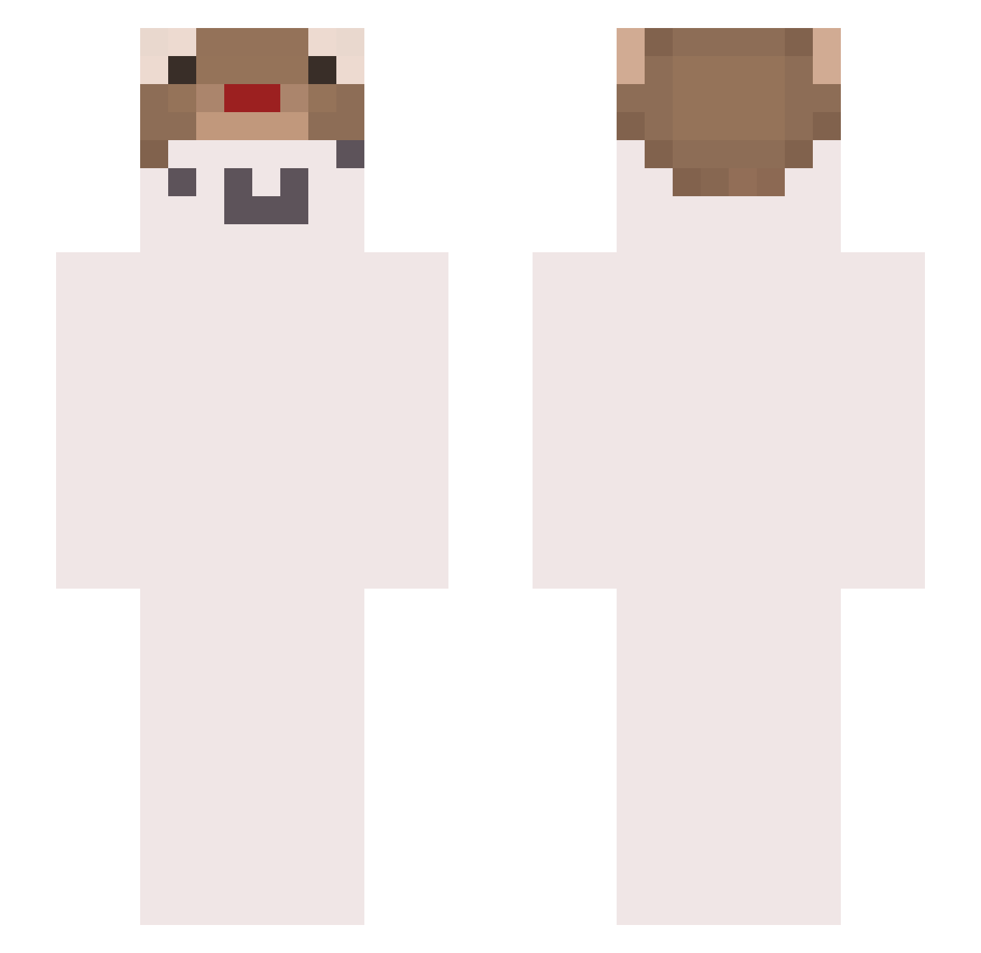 kmtaa Minecraft skin, front and back view