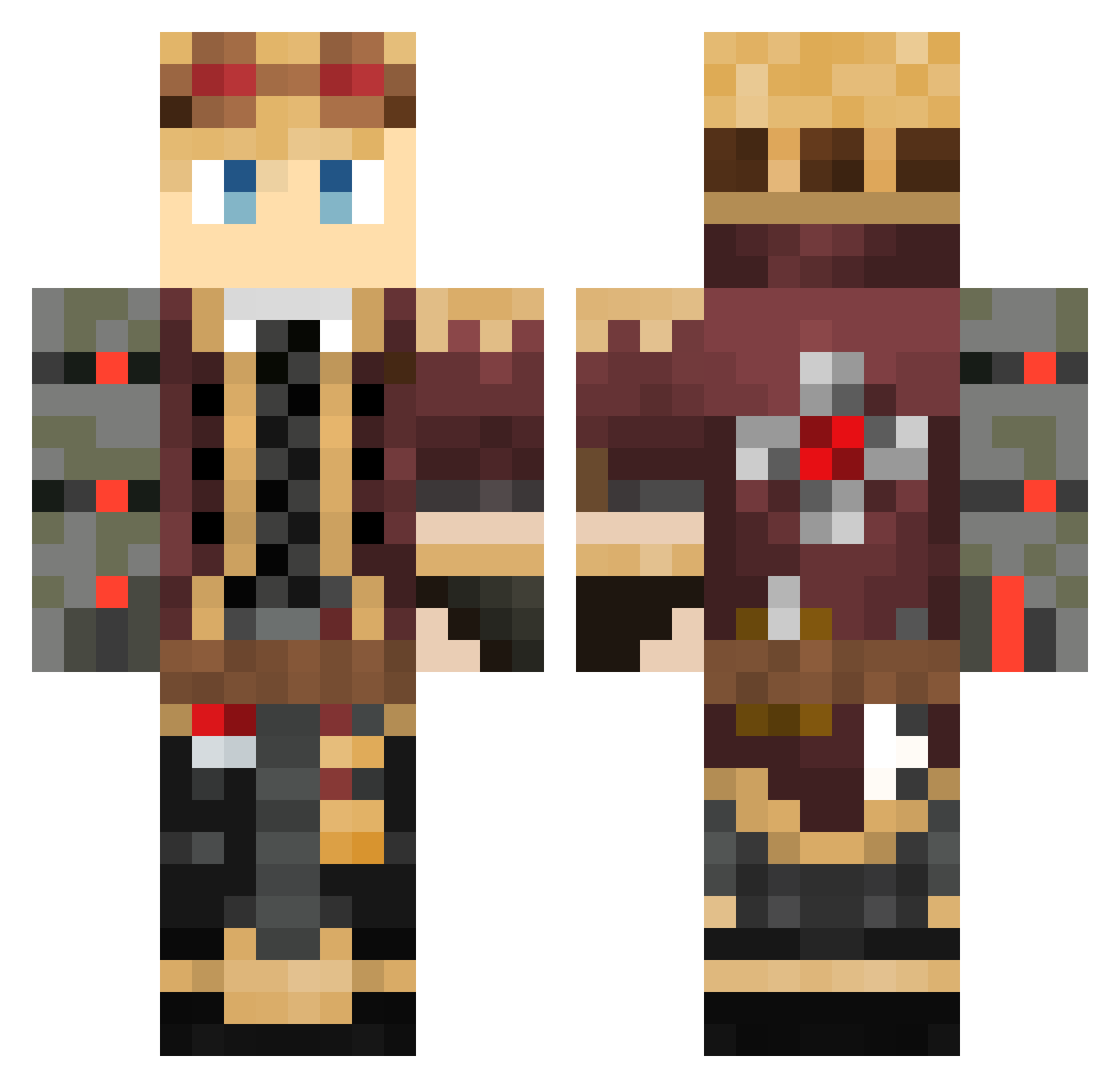 FG_Xyrik Minecraft skin, front and back view