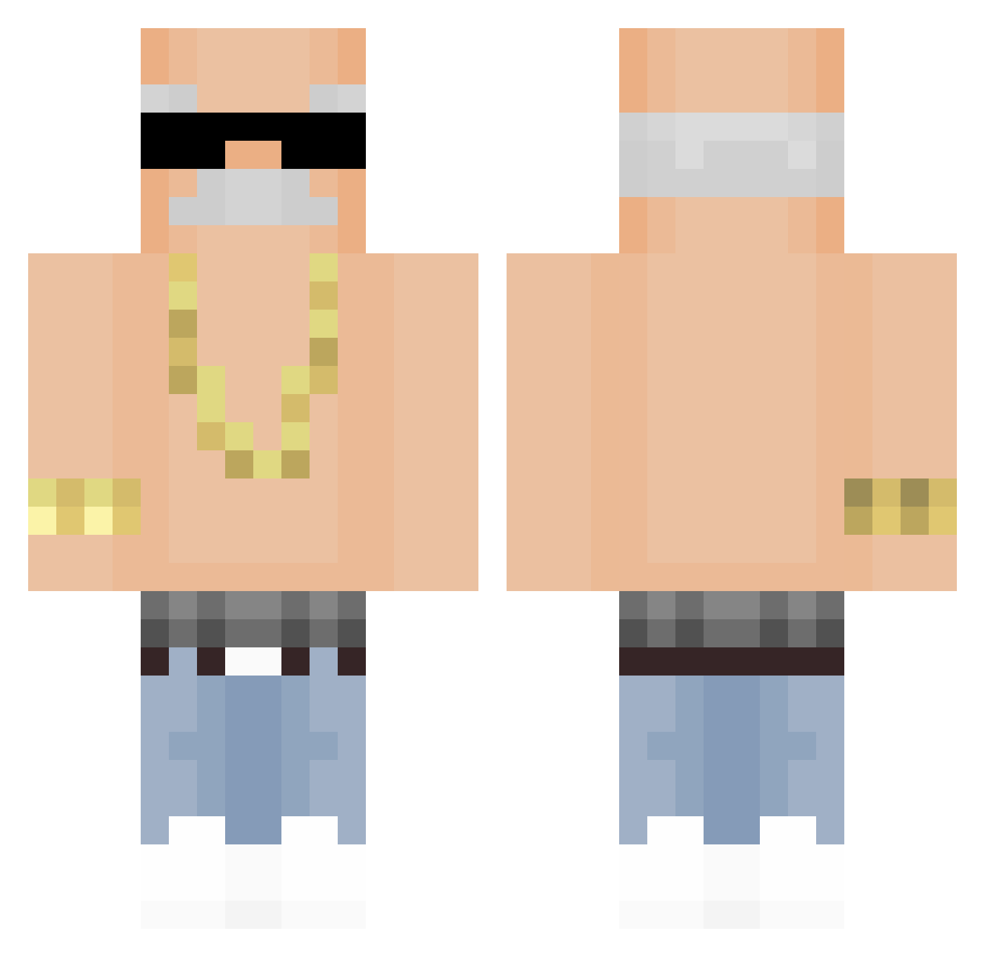 OdinsSohn14 Minecraft skin, front and back view