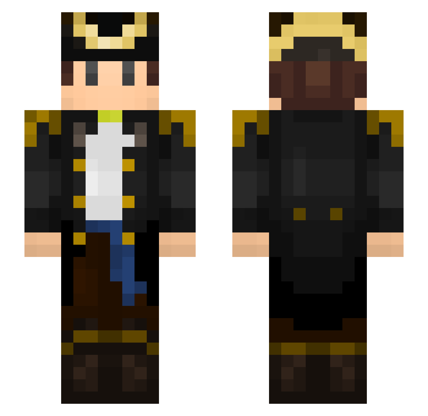 Cmart06 Minecraft skin, front and back view