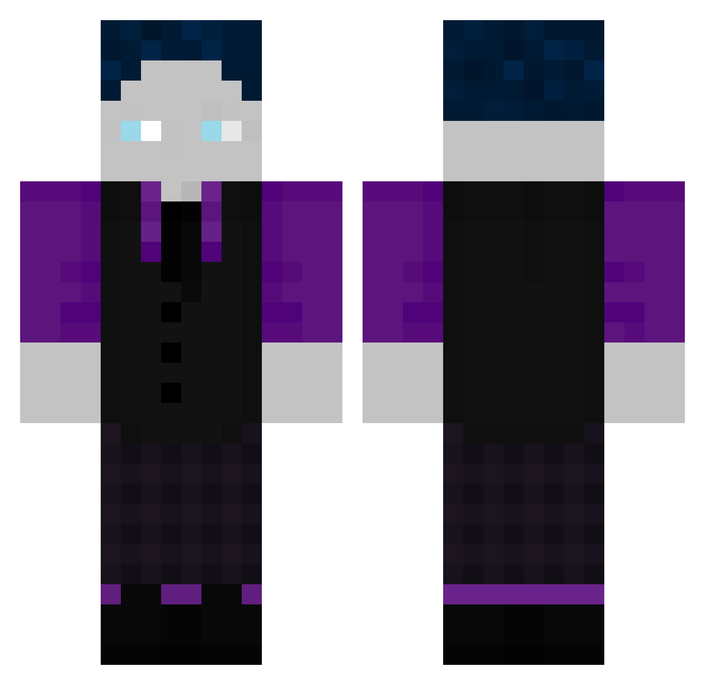 SchnukiGHG Minecraft skin, front and back view