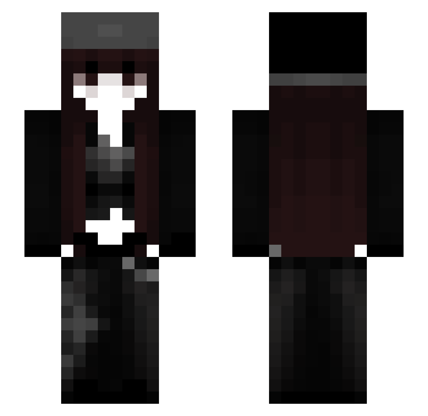 SofiaGalvao Minecraft skin, front and back view