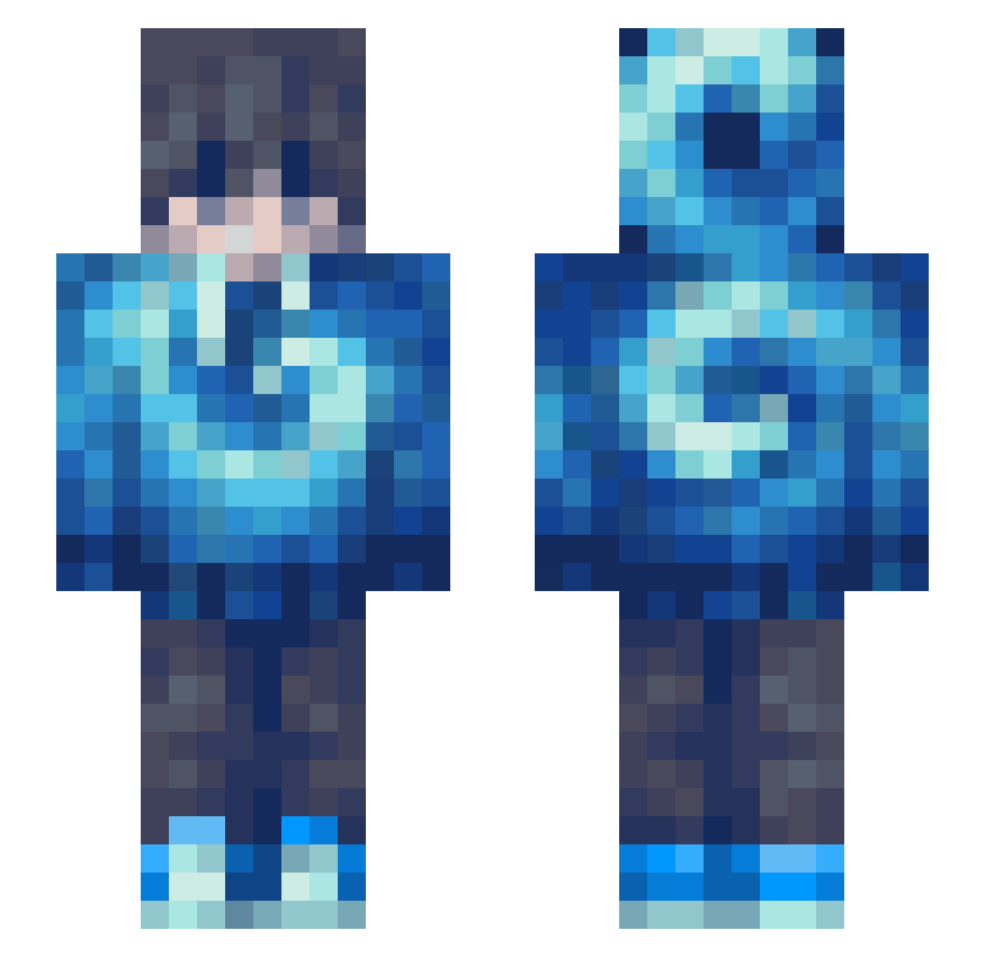sb_AUtBK_0731 Minecraft skin, front and back view