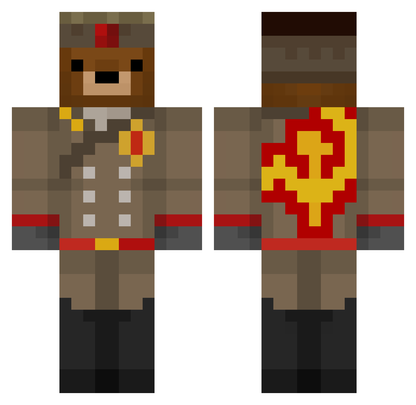 IAMBALDDD Minecraft skin, front and back view