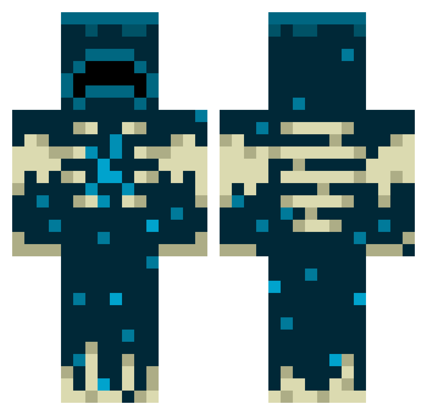 daveoggg Minecraft skin, front and back view